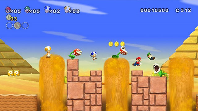 New Super Mario Bros. Wii Screen